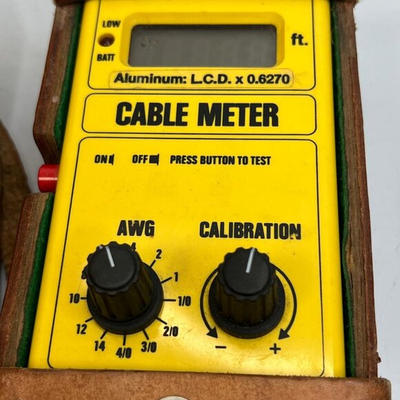 BEHA Cable Meter Kay-R Electric Corp Leather Case Electrician Wire Gauge Tool - Picture 3 of 7